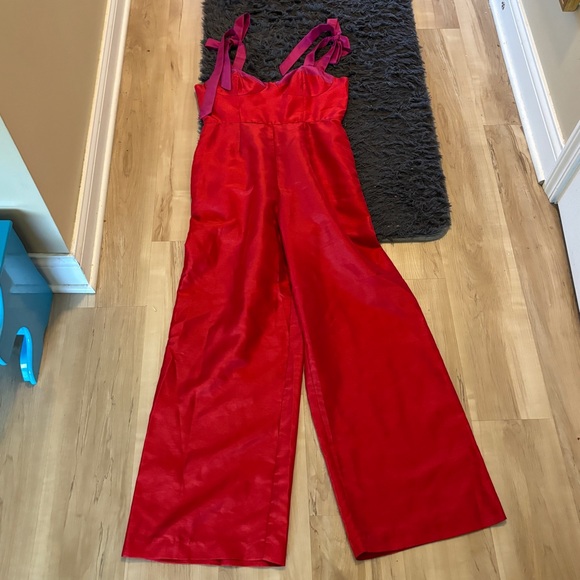 Anthropologie Hutch Red and Pink Jumpsuit - Picture 3 of 8